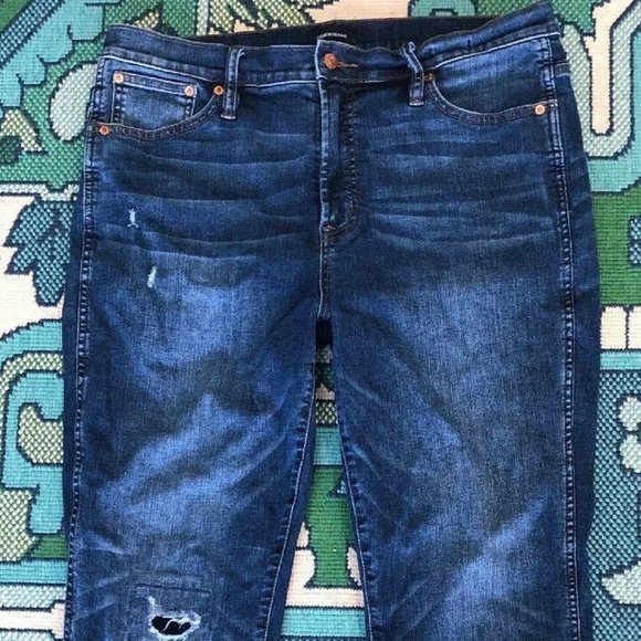 J. Crew Denim - J Crew Distressed Vintage Straight Ankle Jeans